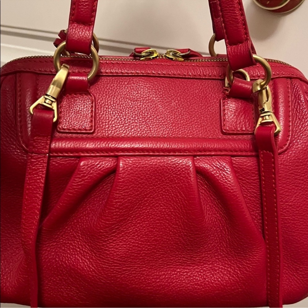 Samantha Thavasa Red Leather Handbag - Picture 6 of 8